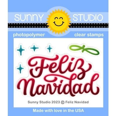 Stamps: Sunny Studio-FELIZ NAVIDAD