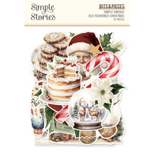 Load image into Gallery viewer, Embellishments: Simple Stories-Simple Vintage Old-Fashioned Christmas - Bits &amp; Pieces
