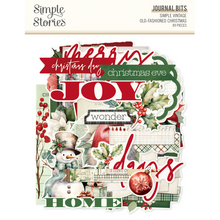 Load image into Gallery viewer, Embellishments: Simple Stories-Simple Vintage Old-Fashioned Christmas - Journal Bits &amp; Pieces
