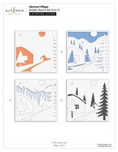 Load image into Gallery viewer, Stencil: Altenew-Abstract Village Builder Stencil Set
