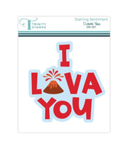 Load image into Gallery viewer, Dies: Trinity Stamps-Starring Sentiment - I Lava You Die Set

