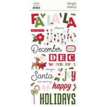 Load image into Gallery viewer, Embellishments: Simple Stories - Kringle &amp; Co. - Foam Stickers
