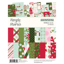 Load image into Gallery viewer, 6x8 Paper: Simple Stories - Kringle &amp; Co. - 6x8 Pad
