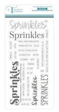 Load image into Gallery viewer, Stamps: Trinity Stamps-Simply Sentimental - Sprinkles 4x8 Stamp Set
