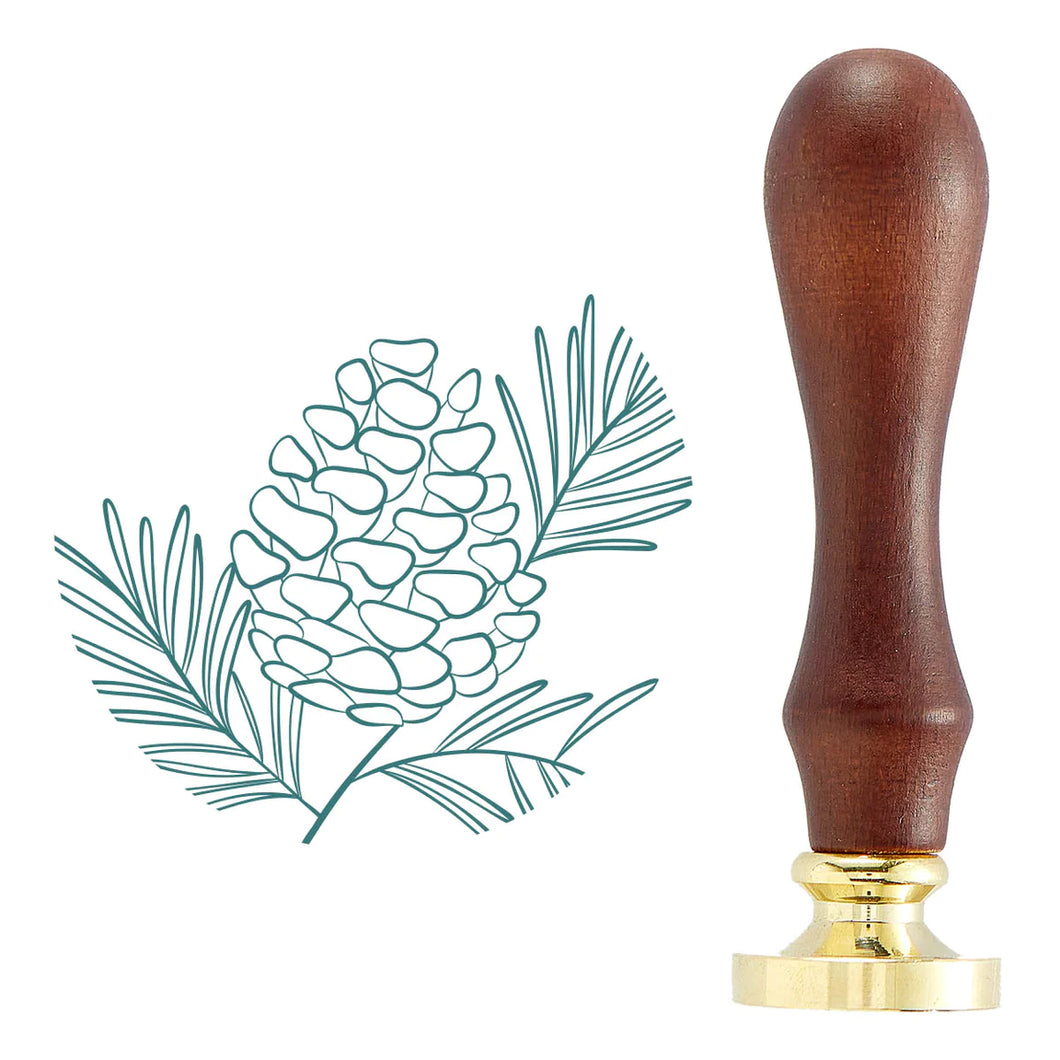 Crafting Tools: Spellbinders-PINE CONE SPRAY WAX SEAL STAMP