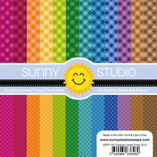Load image into Gallery viewer, 6x6 Paper: Sunny Studio Stamps-Gingham Jewel Tones 6x6 Paper
