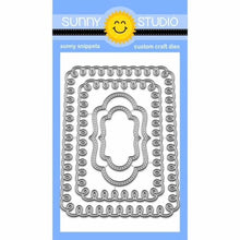 Load image into Gallery viewer, Dies: Sunny Studio Stamps-Loopy Rectangle Frame Dies

