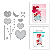 Load image into Gallery viewer, Dies: Spellbinders-GNOME DRIVE HEARTS FOR YOU ETCHED DIES

