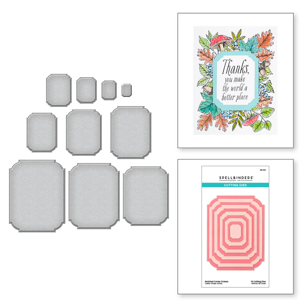 Dies: Spellbinders-NOTCHED CORNER FRAMES ETCHED DIES