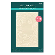 Load image into Gallery viewer, Embossing Folders: Spellbinders-NOTCHED CORNER FLORALS 3D EMBOSSING FOLDER
