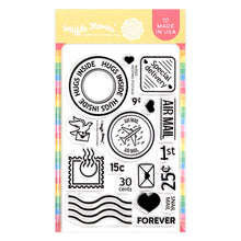 Load image into Gallery viewer, Stamps: Waffle Flower - Nesting Postage Collage Stamp Set

