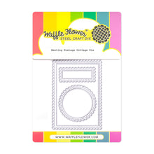 Load image into Gallery viewer, Dies: Waffle Flower - Nesting Postage Collage Die
