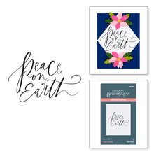 Load image into Gallery viewer, BetterPress: Spellbinders-PEACE ON EARTH PRESS PLATE FROM THE BETTERPRESS CHRISTMAS COLLECTION
