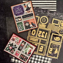 Load image into Gallery viewer, Dies: Graphic 45-Postage Stamp Collage &amp; Numbers Die Set
