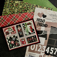 Load image into Gallery viewer, Dies: Graphic 45-Postage Stamp Collage &amp; Numbers Die Set
