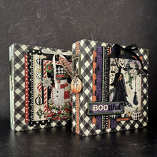 Load image into Gallery viewer, Mini Albums: Graphic 45-Check Binder Album with Interactive Pages — Black

