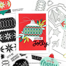 Load image into Gallery viewer, Stamps: Concord &amp; 9th-ORNAMENT STAMP &amp; STITCH STAMP SET
