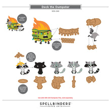 Load image into Gallery viewer, Stamp and Die Combo: Spellbinders-Deck the Dumpster Stamp &amp; Die Set
