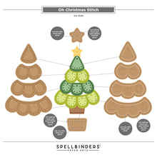 Load image into Gallery viewer, Dies: Spellbinders-Oh Christmas Stitch Etched Dies
