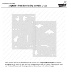 Load image into Gallery viewer, Stencils: Lawn Fawn-Fangtastic Coloring Stencils
