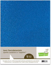 Load image into Gallery viewer, 8.5 x 11 Cardstock: Lawn Fawn-Sparkle Cardstock-CHOOSE A COLOR
