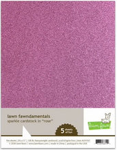 Load image into Gallery viewer, 8.5 x 11 Cardstock: Lawn Fawn-Sparkle Cardstock-CHOOSE A COLOR
