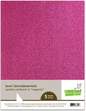 Load image into Gallery viewer, 8.5 x 11 Cardstock: Lawn Fawn-Sparkle Cardstock-CHOOSE A COLOR
