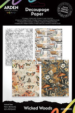 Load image into Gallery viewer, Embellishments: Arden Creative Studio-Wicked Woods-6in x 8in Decoupage Paper

