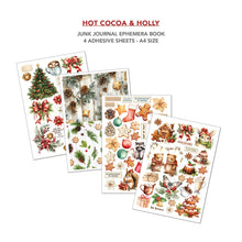Load image into Gallery viewer, Papercrafting Kit: Ciao Bella-Hot Cocoa &amp; Holly Junk Journal Ephemera Book A4 32/Pkg
