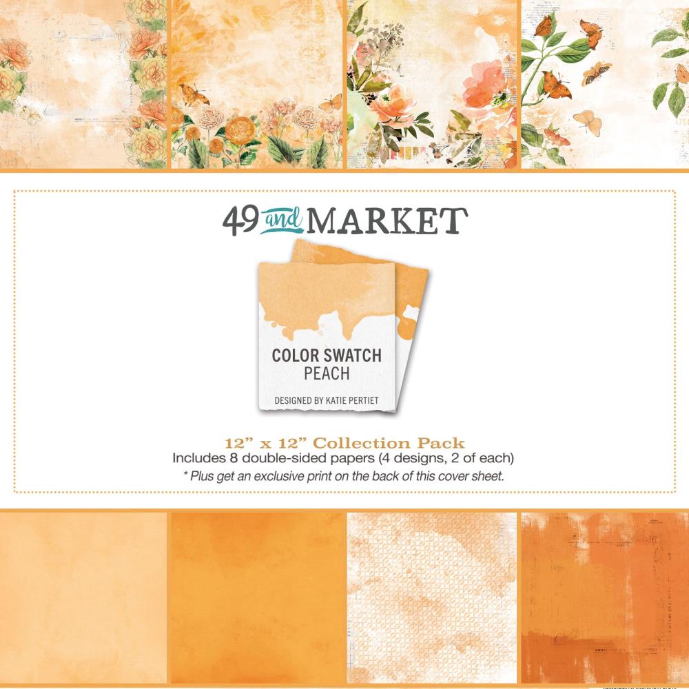 12x12 Paper: 49 And Market-Color Swatch: Peach Collection Pack