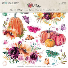 Load image into Gallery viewer, Embellishments: 49 and Market-ARToptions Spice Rub-Ons 12&quot;X12&quot; 1/Pkg
