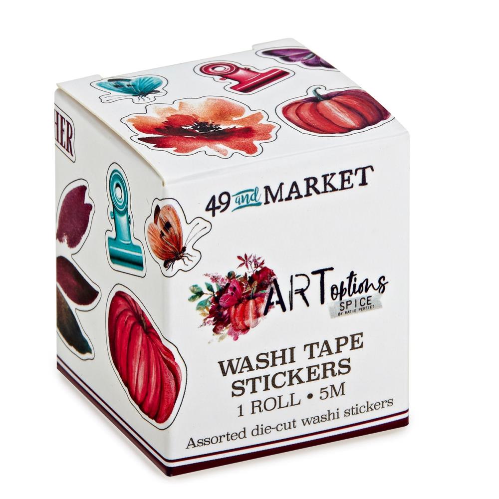 Embellishments: 49 and Market-ARToptions Spice Washi Sticker Roll