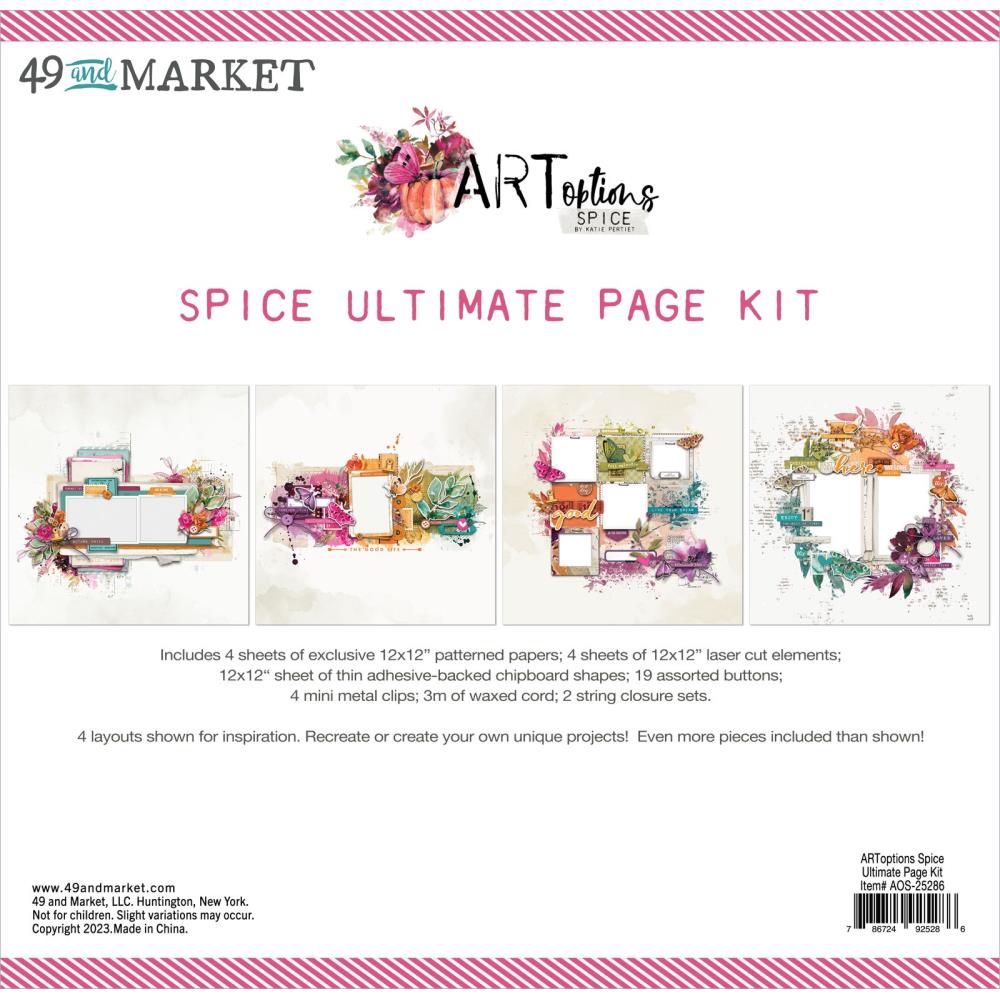 Scrapbooking: 49 And Market-ARToptions Spice Ultimate Page Kit