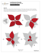 Load image into Gallery viewer, Embossing Folder and Die Set: Altenew-Lush Botanicals: Poinsettia 3D Embossing Folder &amp; Die Set
