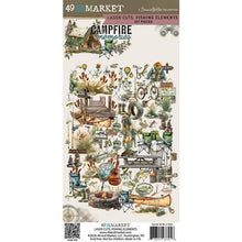 Load image into Gallery viewer, Embellishments: 49 and Market- Campfire Memories-Fishing Laser Cut Elements
