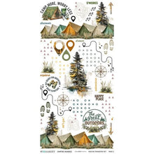 Load image into Gallery viewer, Embellishments: 49 and Market- Campfire Memories-Blendable Rub-On Transfer Set
