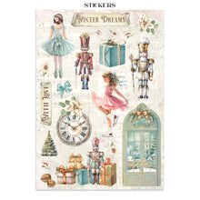Load image into Gallery viewer, Junk Journal: Stamperia-Printed Art Junk Journal: Stickers, Cut-Outs, Backgrounds For Art And Craft - Winter Magic
