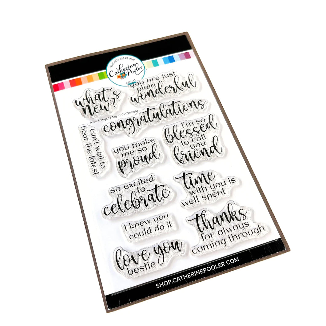 Stamps: Catherine Pooler Designs-Nice Things to Say