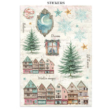 Load image into Gallery viewer, Junk Journal: Stamperia-Printed Art Junk Journal: Stickers, Cut-Outs, Backgrounds For Art And Craft - Winter Magic
