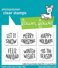 Load image into Gallery viewer, Stamps: Lawn Fawn-Little Snow Globe Add-On
