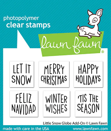 Stamps: Lawn Fawn-Little Snow Globe Add-On