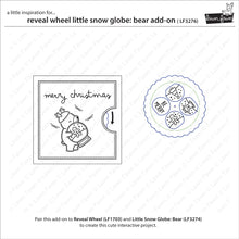 Load image into Gallery viewer, Stencils: Lawn Fawn-Reveal Wheel Little Snow Globe: Bear Add-On Set
