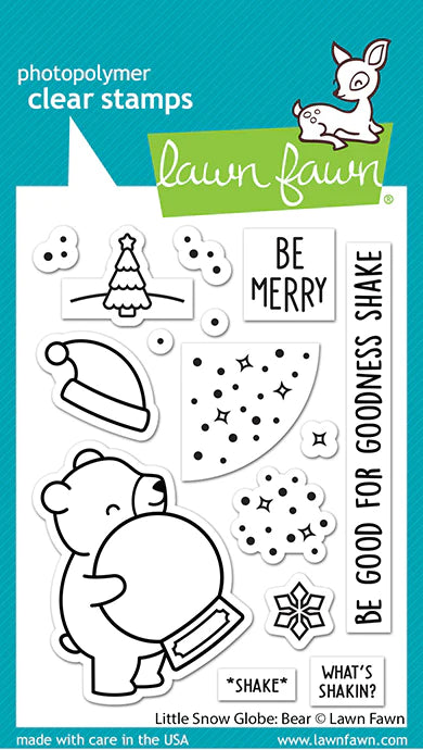 Stamps: Lawn Fawn-Little Snow Globe: Bear