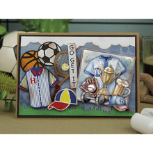 Load image into Gallery viewer, Embellishments: Find It Trading Yvonne Creations 3D Push Out Sheet-Men In Style - Sports
