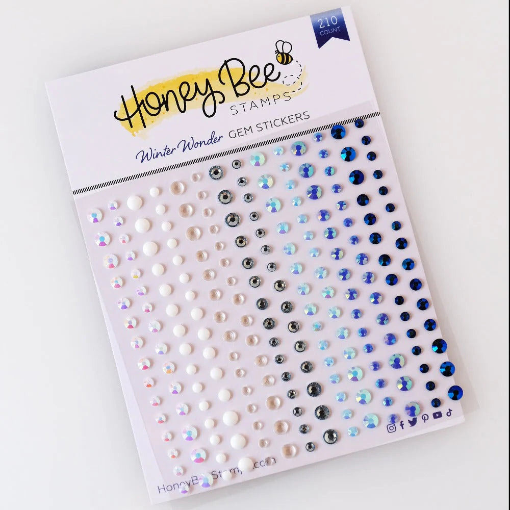 Embellishments: Honey Bee Stamps-Winter Wonder Gem Stickers
