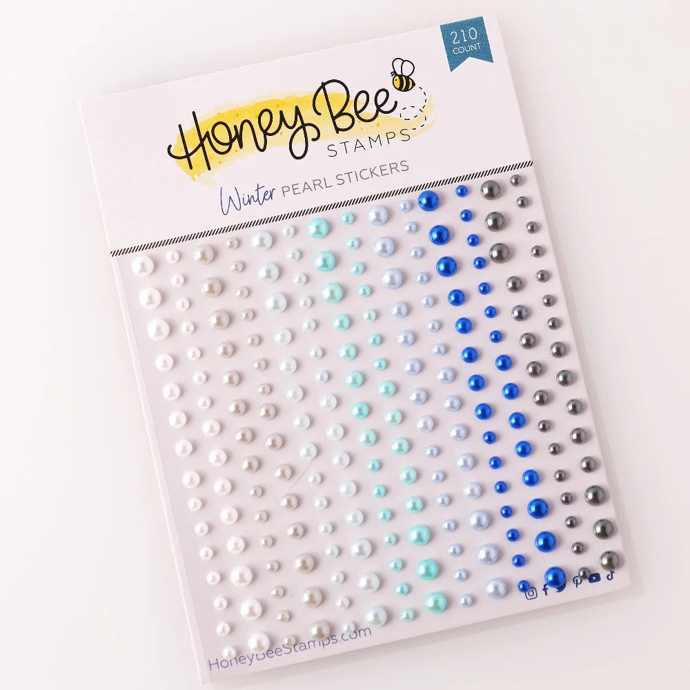 Embellishments: Honey Bee Stamps-Winter Pearl Stickers