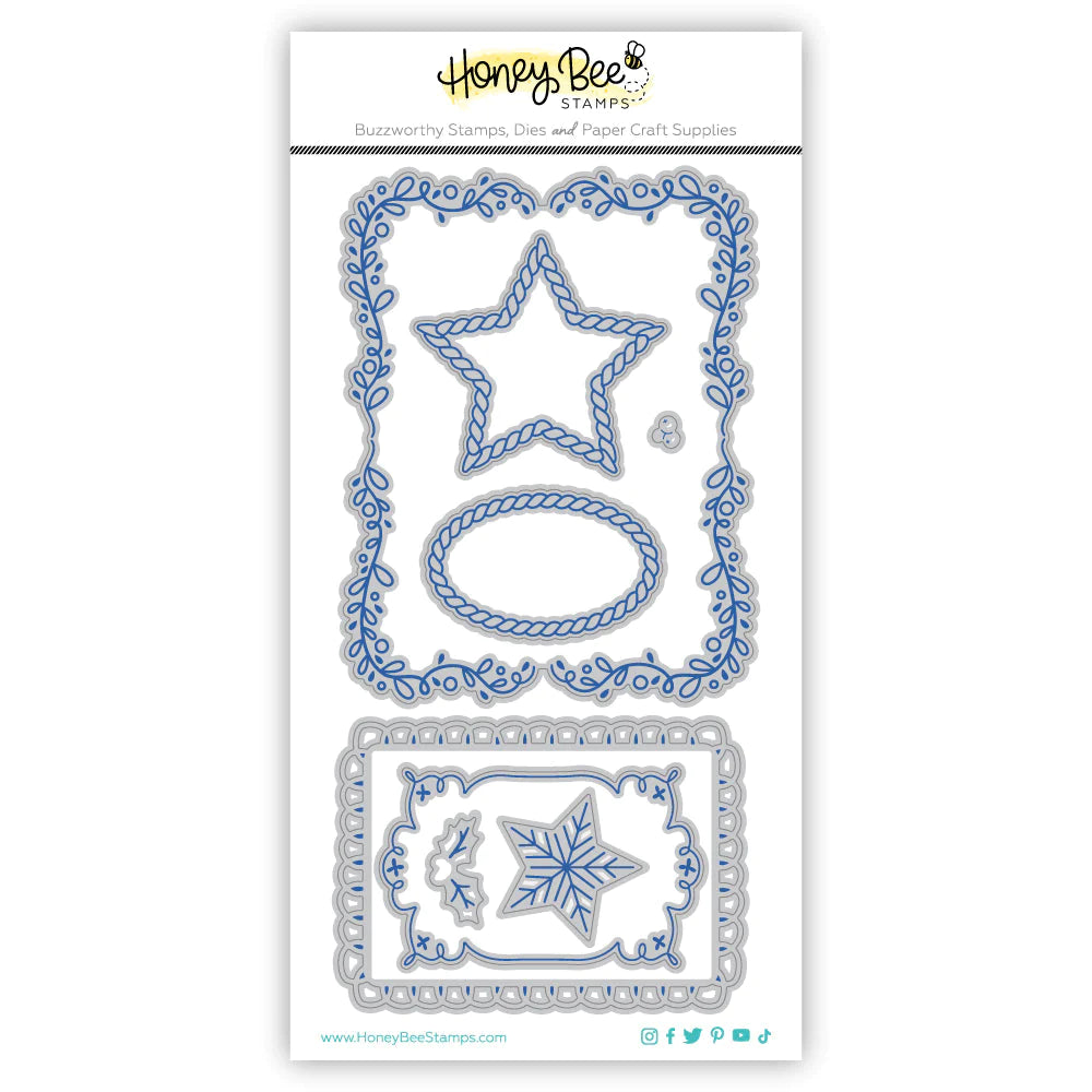 Dies: Honey Bee Stamps-Decorative Star Layering Frames