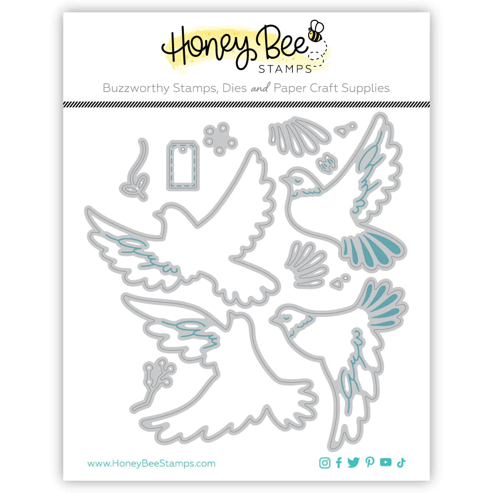 Dies: Honey Bee Stamps-Lovely Layeres: Doves