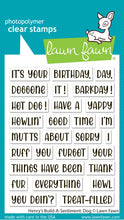 Load image into Gallery viewer, Stamps: Lawn Fawn-henry's build-a-sentiment: dog
