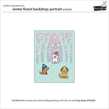 Load image into Gallery viewer, Dies: Lawn Fawn-winter forest backdrop: portrait
